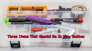 Three items that should be in your slotcar toolbox