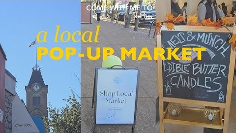 Come with me to | pop up market