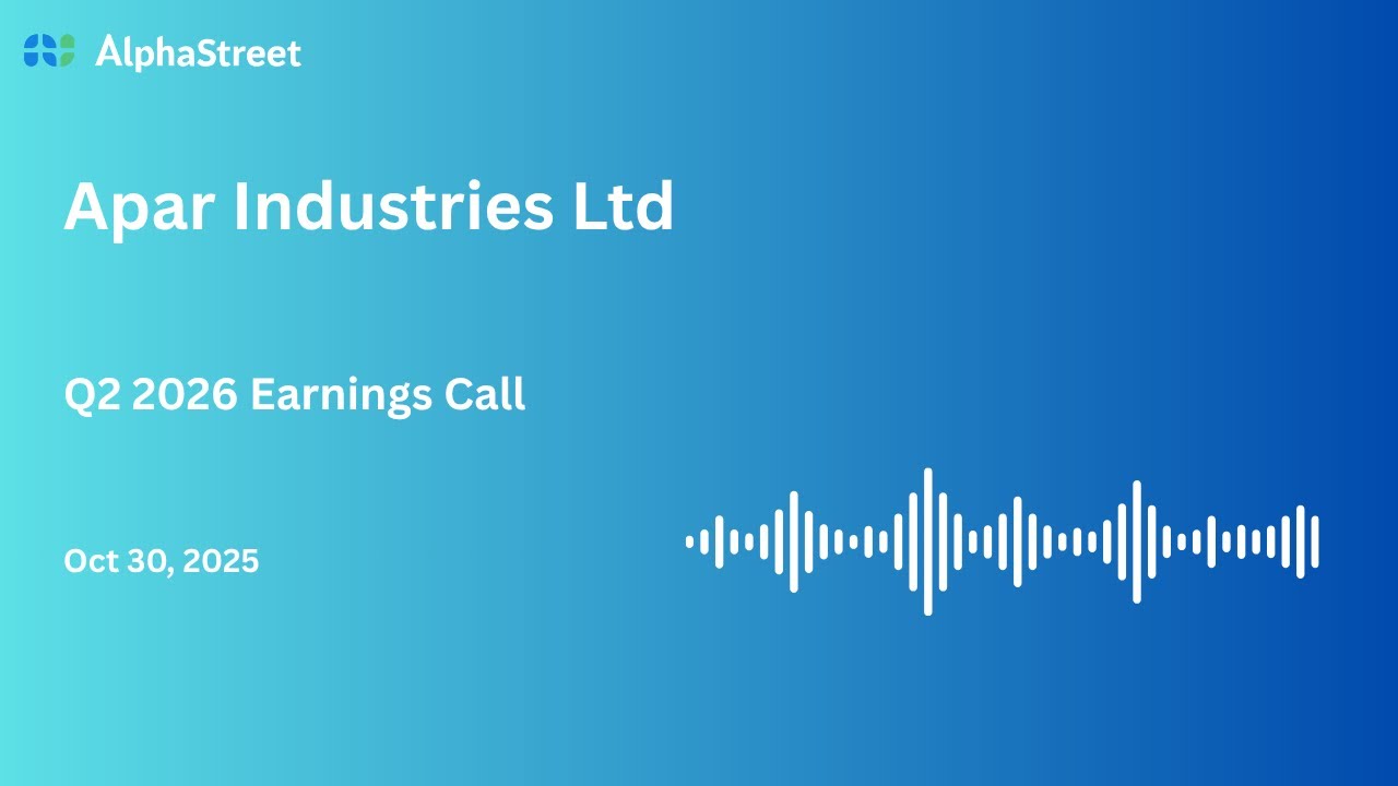 Apar Industries Ltd Q2 FY2025-26 Earnings Conference Call
