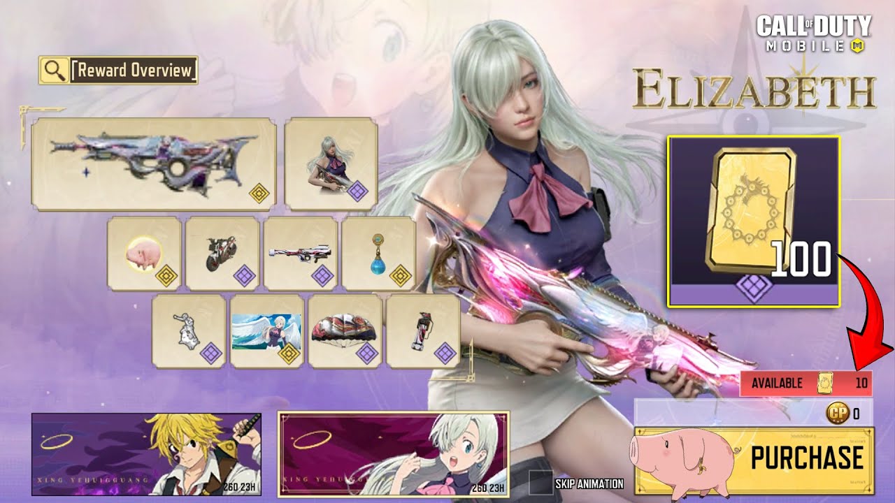Elizabeth In Codm 0 CP Spins on Elizabeth & Meliodas Draws with Exclusive Coupons CODM ...