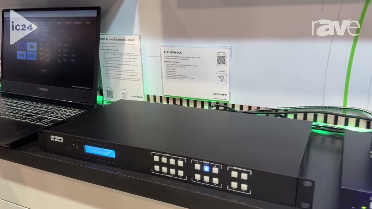InfoComm 2024: Alfatron Shows ALF-MVM44K 4x4 HDMI Matrix With