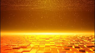 Golden Cube Particles Background Stock Motion Graphics