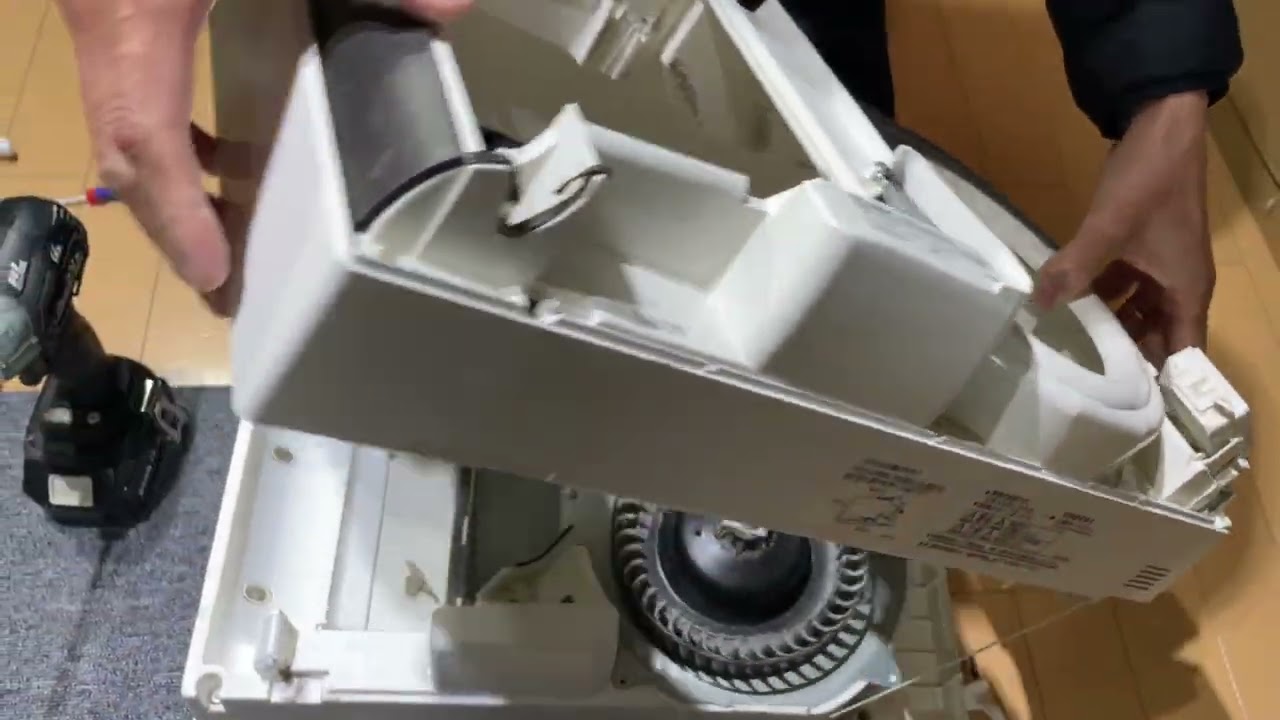 How to disassemble and clean a Lossnay ventilation fan (Cefine