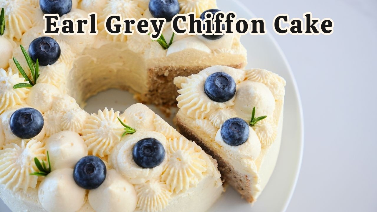 Earl Grey Chiffon Cake | Light, Airy, and Full of Tea Aroma