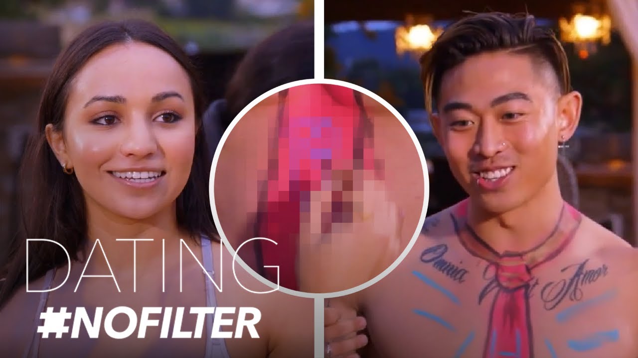 Semi-Nude Body Painting Gets a Little NSFW! | Dating #NoFilter