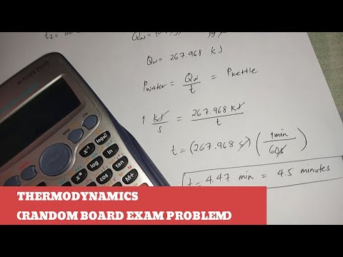 THERMODYNAMICS - RANDOM PAST BOARD EXAM PROBLEM