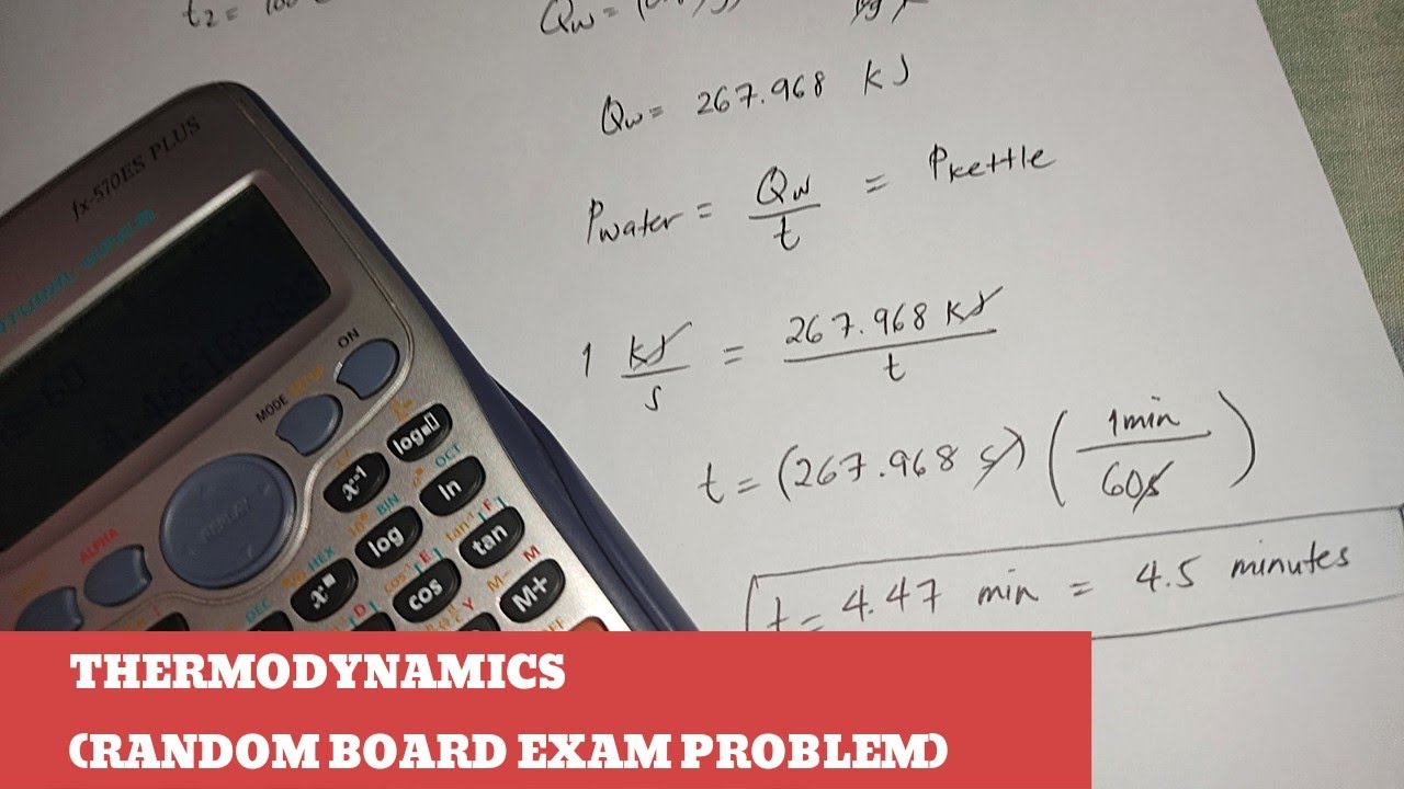 THERMODYNAMICS - RANDOM PAST BOARD EXAM PROBLEM - YouTube