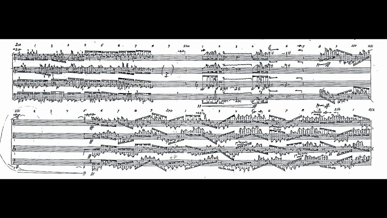 【T8650】Iannis Xenakis Iannis Xenakis - Tetras (w/ score) (1983) - YouTube