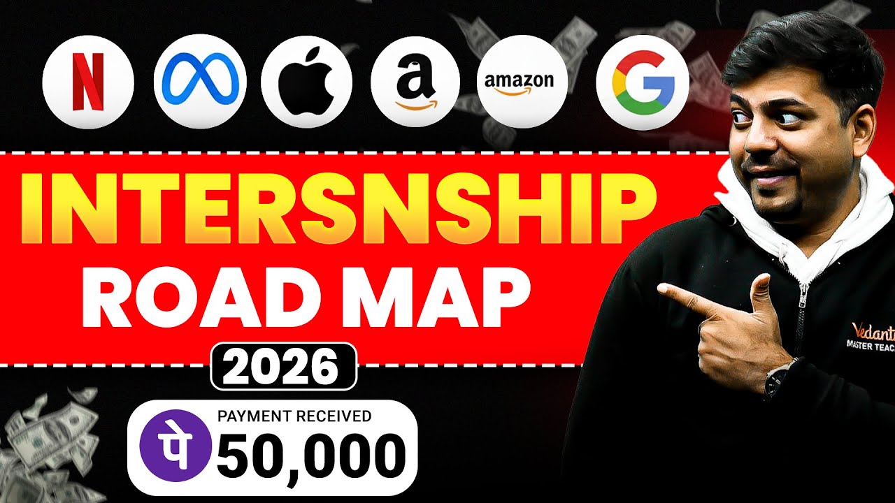 Internship Roadmap 2026 : Do THIS to Get PAID Internships in 2026! Harsh Sir