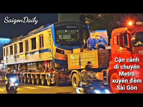 Video Cận cảnh đoàn tàu METRO di chuyển rung động đường phố... - youtube