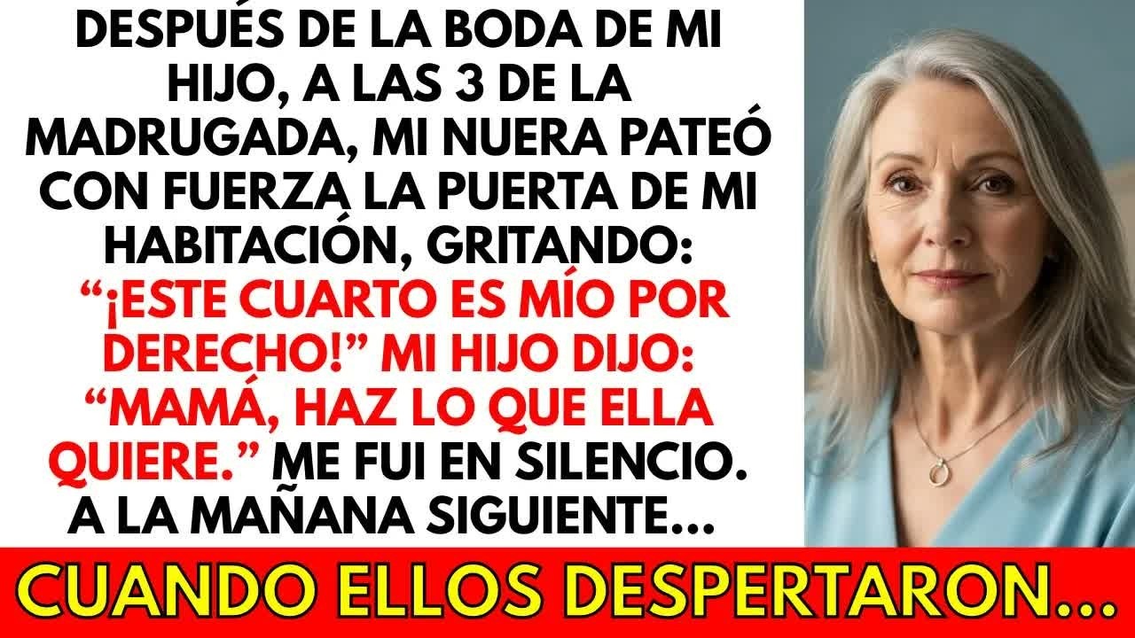 A las 3 de la madrugada, mi nuera pateó la puerta de mi habitación — y yo cancelé todo...