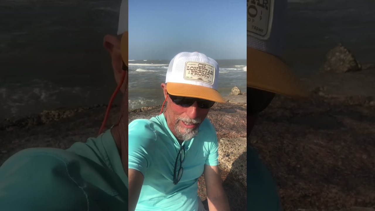 March wind on South Padre Island Texas. It blows! 