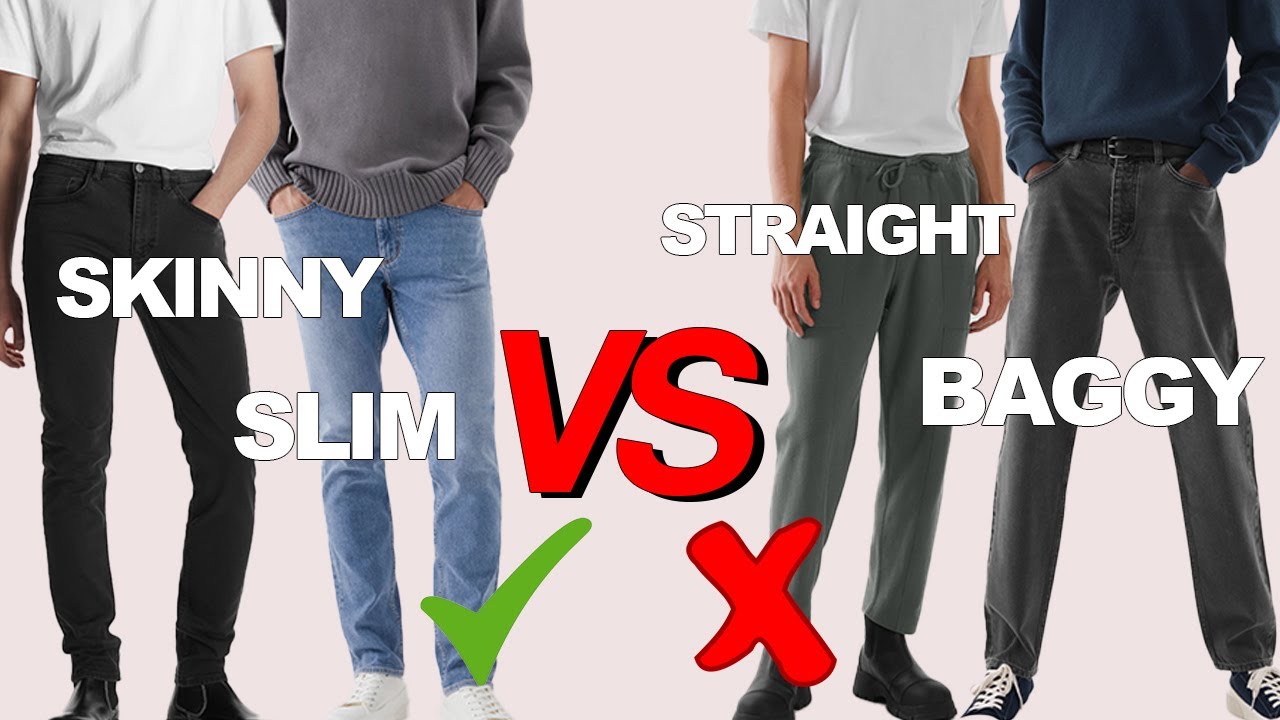 SKINNY SLIM VS. STRAIGHT BAGGY | Welcher Style? | Kosta Williams - YouTube