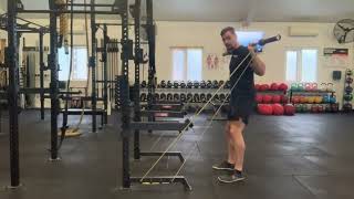 Barbell Back Squat w/RNT band demonstration