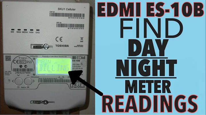 SOLVED👏 How To Find Day / Night Rate Multi Tariff Smart Meter Readings For EDMI ES-10B