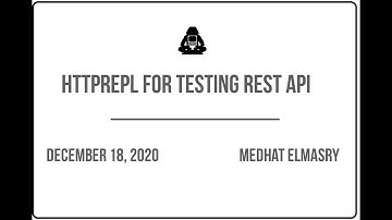 HttpRepl for testing REST APIs