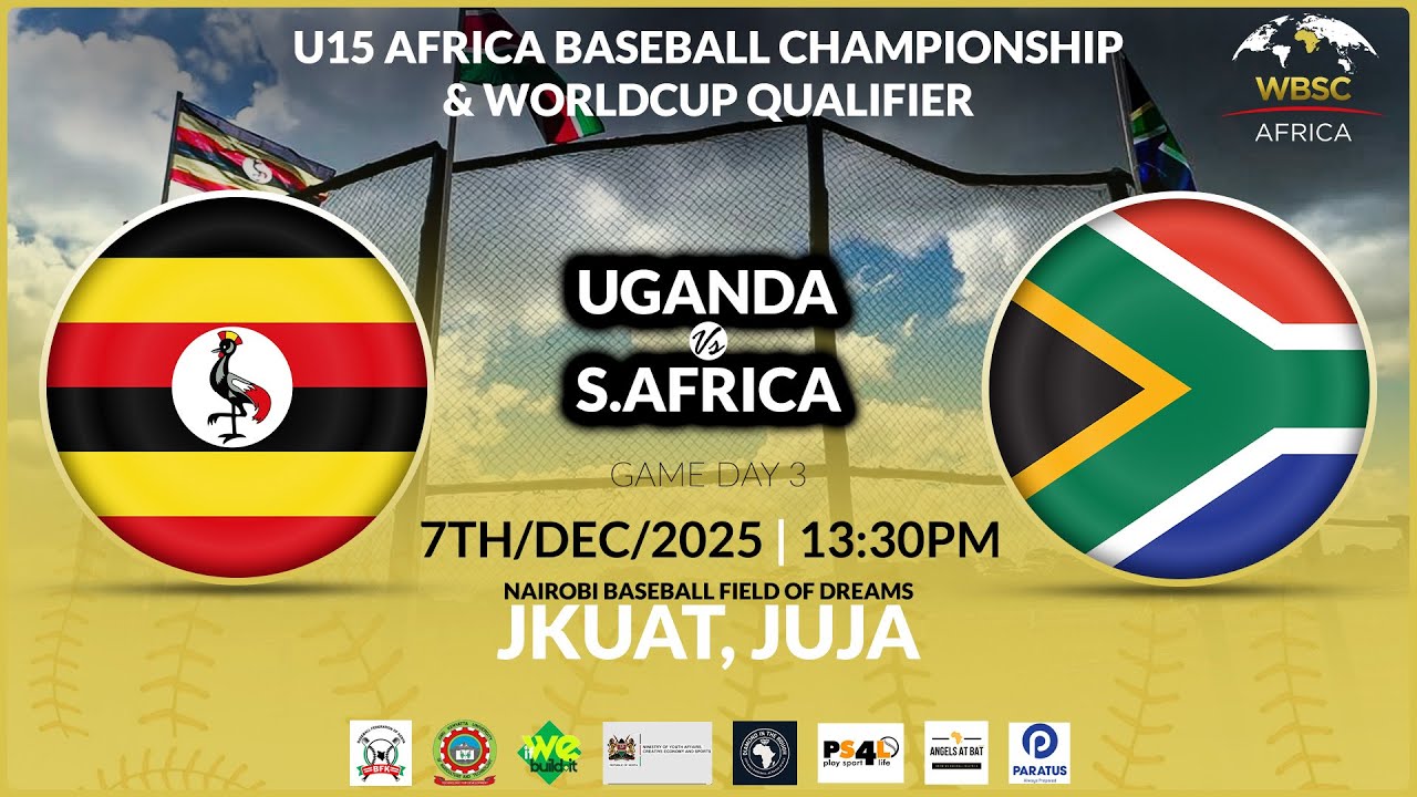 WBSC U15 AFRICA QUALIFERS UGANDA VS SOUTH AFRICA GAME DAY THREE