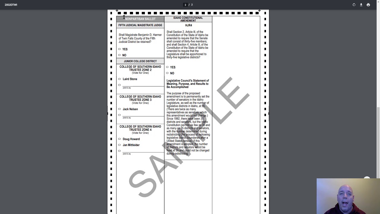 Local election ballot explanation - YouTube
