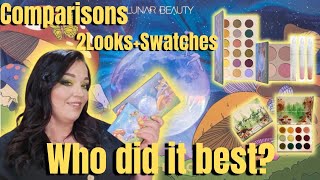 Lunar Beauty Moonshroom Collection | INDEPTH comparisons \& Swatches + TWO Looks