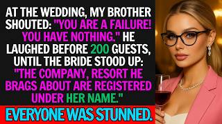 Full At the Wedding, My Brother Called Me a Failure Until the Bride Revealed I Own His Company and Resort Update