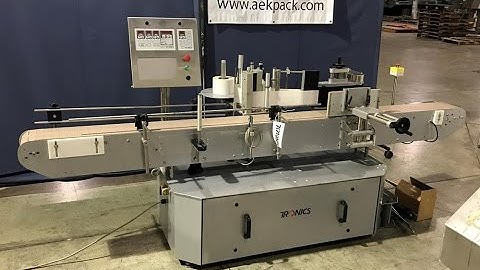 Used- Tronics Series 3 Pressure Sensitive Wraparound Labeler - stock # 71720004