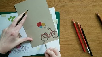 Birthday Bike (almost) One Layer Card