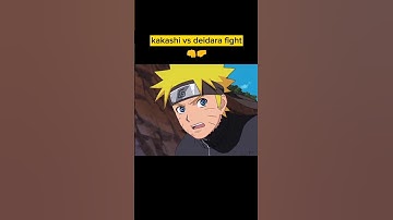kakashi vs deidara fight🥵👊#shorts