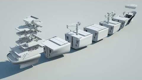 Ship animation 3d model