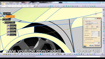 Video Tutorial on Modeling Lamborghini Gallardo in CATIA Part 27