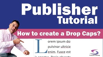 Publisher Tutorial: How to Create Drop Caps