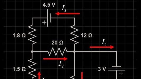 Solving a circuit with Kirchoff