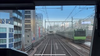 【前面展望】JR東日本京浜東北線大宮行き　東京→田端【frontview】JREast Keihin-Tohoku-Line for Omiya Tokyo→Tabata.