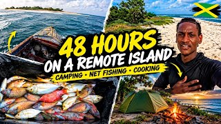 We SPENT 48 HOURS ON REMOTE ISLAND catch and Cook our own food (Pt1)