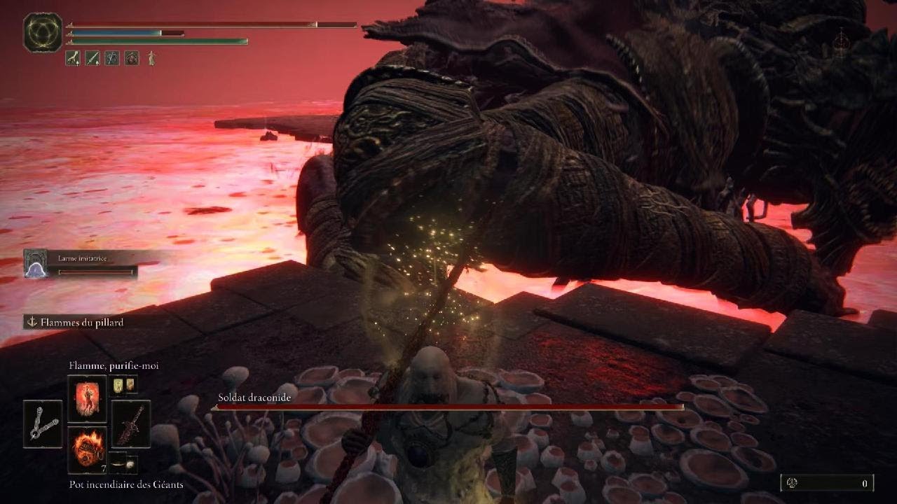 ELDEN RING Combat de Boss Soldat draconide 3 Lac putrefié