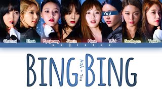 AOA (에이오에이) - 'Bing Bing' [8 Members Ver.] lyrics (color coded lyrics)