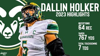 Dallin Holker || Colorado State Rams Tight End || 2023 Highlights