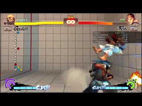 【USF4】剛拳 画面端コンボ