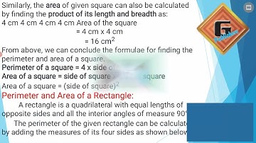 Gohar Mathematics 6|Unit 7|Lec 2|Perimeter|Area