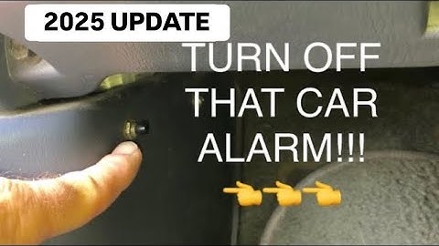 HOW TO TURN OFF CAR ALARM! 🚨 EASY - No Key FOB Needed! (2024 UPDATED)