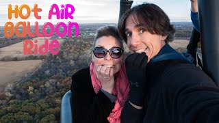 Hot Air Balloon Ride over Fenton Michigan in October with Captain Phogg at Balloon Quest.