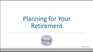Planning for Your Retirement
