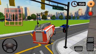 Fire Truck Rescue Simulator 3D - Firefighter Emergency Truck Driver #4 - Android Gameplay screenshot 4