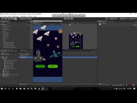 Video DEMO game bắn máy bay bằng UNITY 2D có code tham khảo - youtube