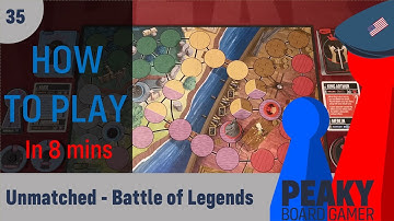 Unmatched: Battle of Legends - How to play Video - Peaky Boardgamer