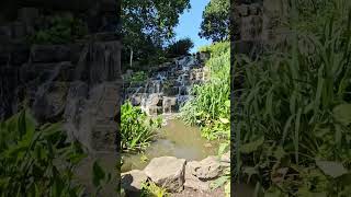Waterfall pleasantly gushing #nature #plants #flowers #wildlife #water #garden #forest #travel #hike