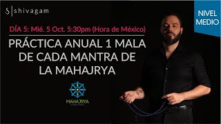 Día 5/8. Un Mala de Cada Mantra Mahajrya. Práctica anual