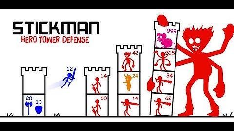 NOOB vs PRO vs HACKER vs GOD in Number.io Stick Tower Defense 2023 New Update.Playing Alphabet Tower