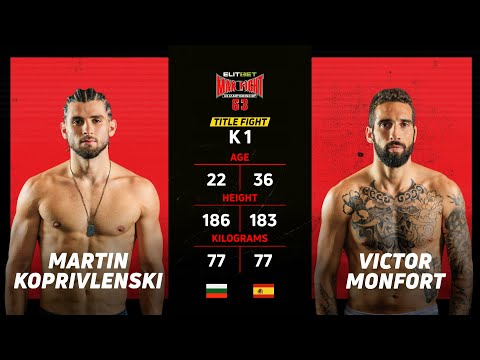 Martin Koprivlenski vs Victor Monfort | TITLE FIGHT | MAX FIGHT 63