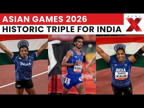 Asian Games 2026: Gulveer, Manpreet, Baranica Win Three Athletics Medals For India