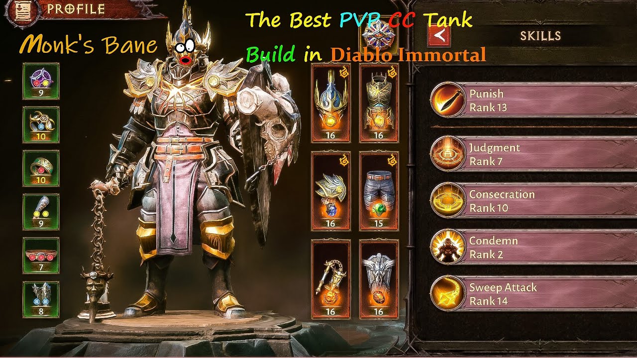 Diablo Immortal Best Crusader Build – Skills, Legendary Items